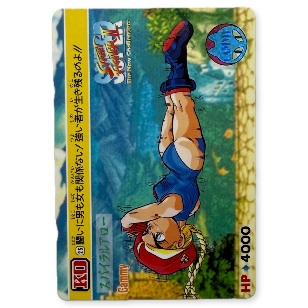 Street Fighter II Cammy HP 4000 Bandai 1994 New Challengers Card Japan